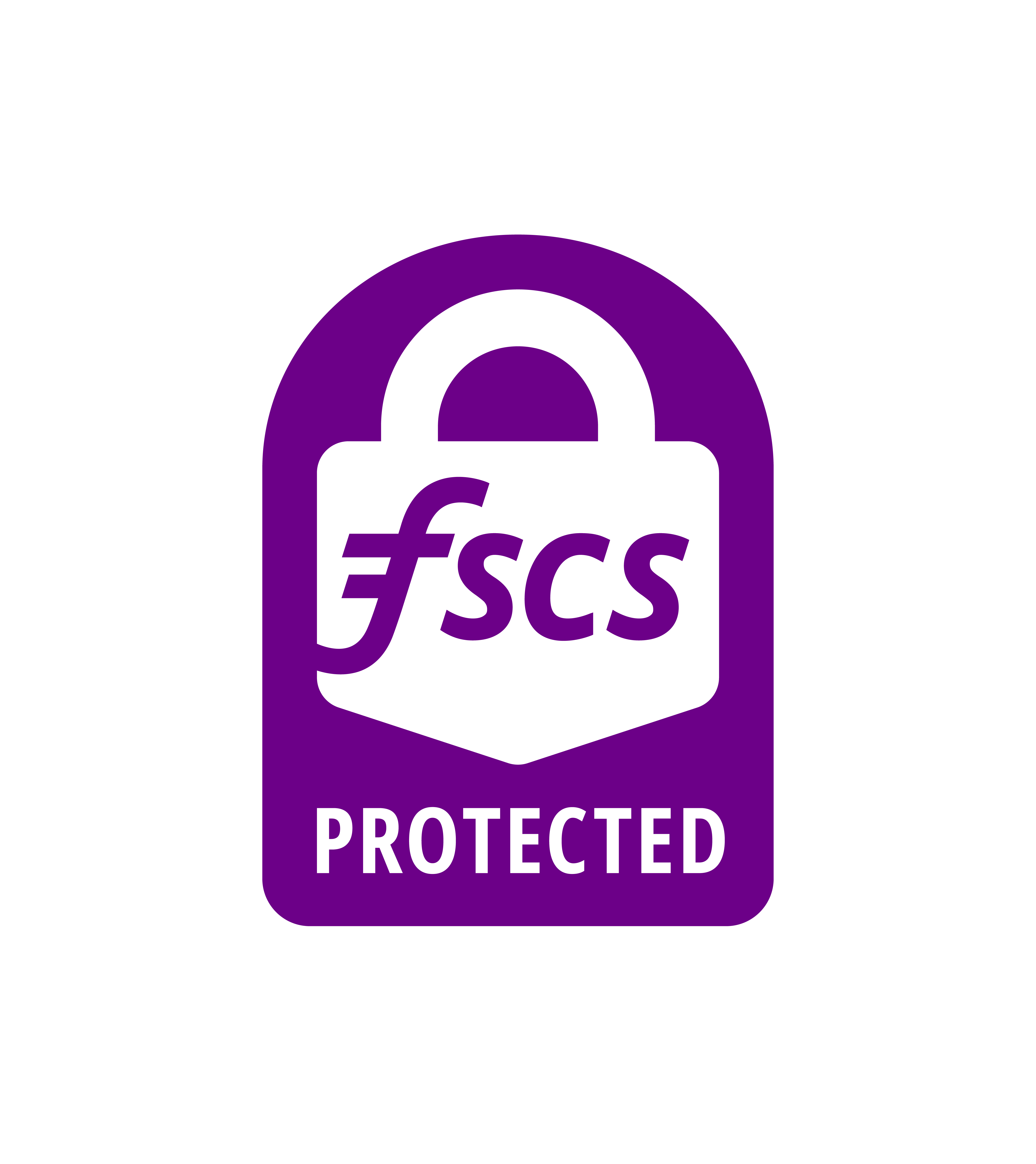 FSCS Protected Badge RGB Portrait PURPLE Pos
