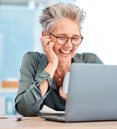 Laptop Coffee And Senior Business Woman Laughing 2025 04 06 08 57 59 Utc 1